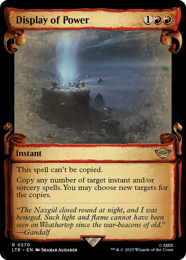 {R} Display of Power [The Lord of the Rings: Tales of Middle-Earth Showcase Scrolls][LTR 570]