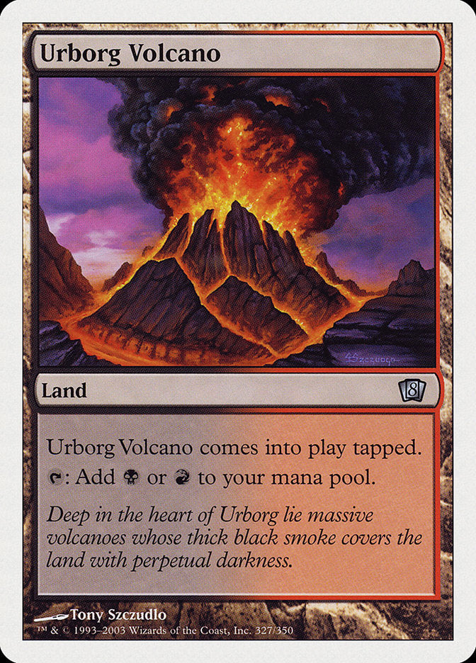{C} Urborg Volcano [Eighth Edition][8ED 327]