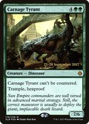 {R} Carnage Tyrant [Ixalan Prerelease Promos][PR XLN 179]