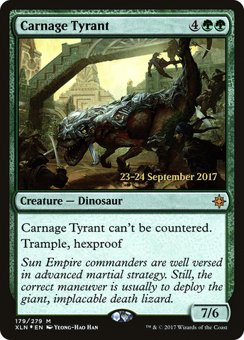 {R} Carnage Tyrant [Ixalan Prerelease Promos][PR XLN 179]