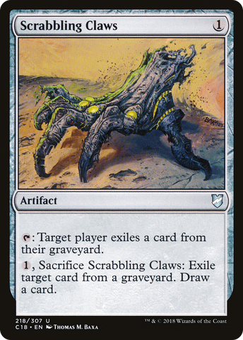 {C} Scrabbling Claws [Commander 2018][C18 218]