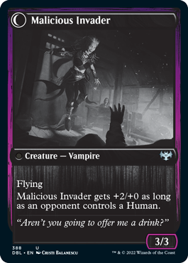 {C} Innocent Traveler // Malicious Invader [Innistrad: Double Feature][DBL 388]