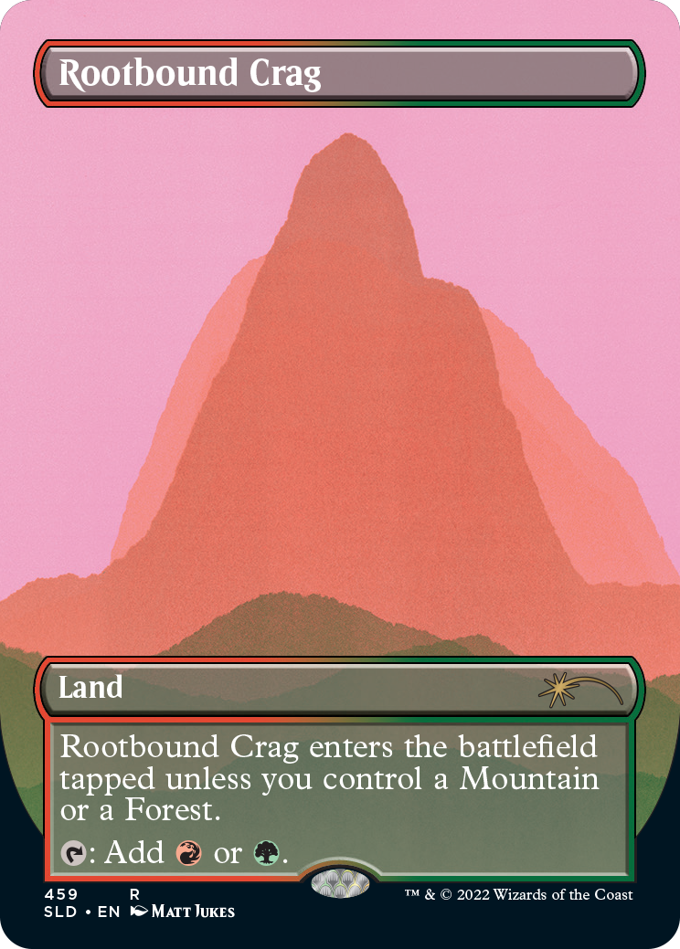 {R} Rootbound Crag (Borderless) [Secret Lair Drop Series][SLD 459]