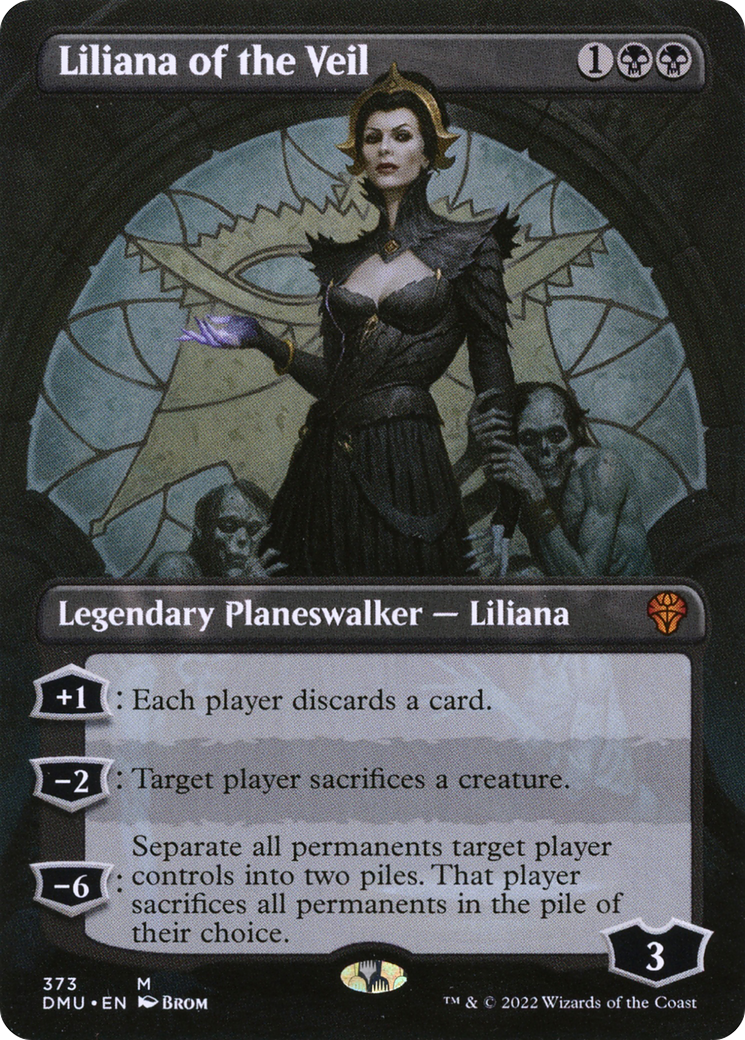 {R} Liliana of the Veil (Borderless) [Dominaria United][DMU 373] - Misty Mountain Games
