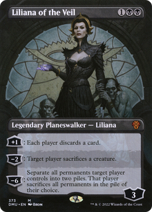 {R} Liliana of the Veil (Borderless) [Dominaria United][DMU 373] - Misty Mountain Games