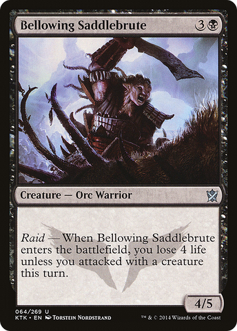 {C} Bellowing Saddlebrute [Khans of Tarkir][KTK 064]
