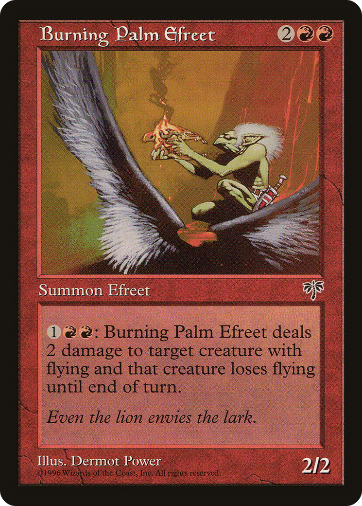 {C} Burning Palm Efreet [Mirage][MIR 161]