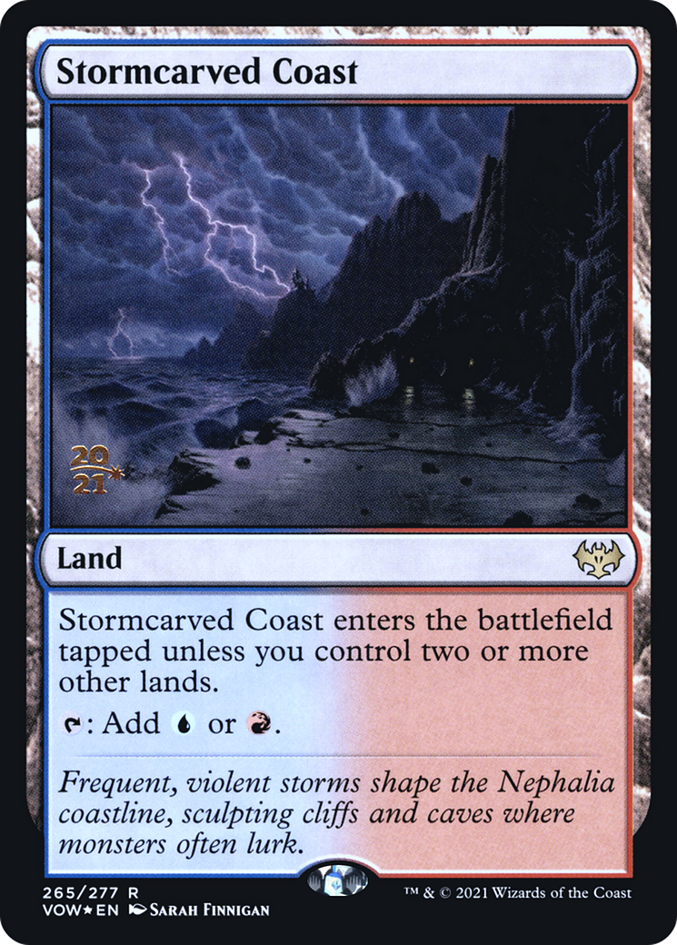 {R} Stormcarved Coast [Innistrad: Crimson Vow Prerelease Promos][PR VOW 265]