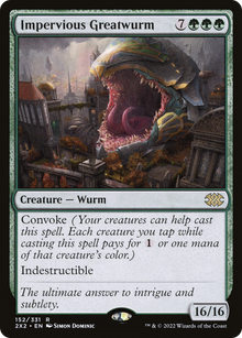 {R} Impervious Greatwurm [Double Masters 2022][2X2 152] - Misty Mountain Games