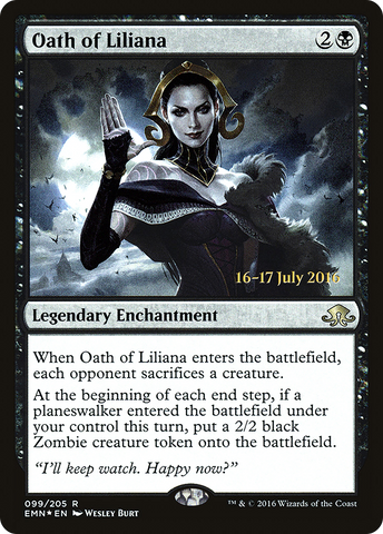 {R} Oath of Liliana [Eldritch Moon Prerelease Promos][PR EMN 099]