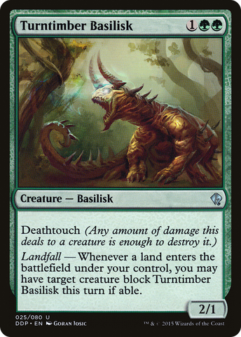 {C} Turntimber Basilisk [Duel Decks: Zendikar vs. Eldrazi][DDP 025]