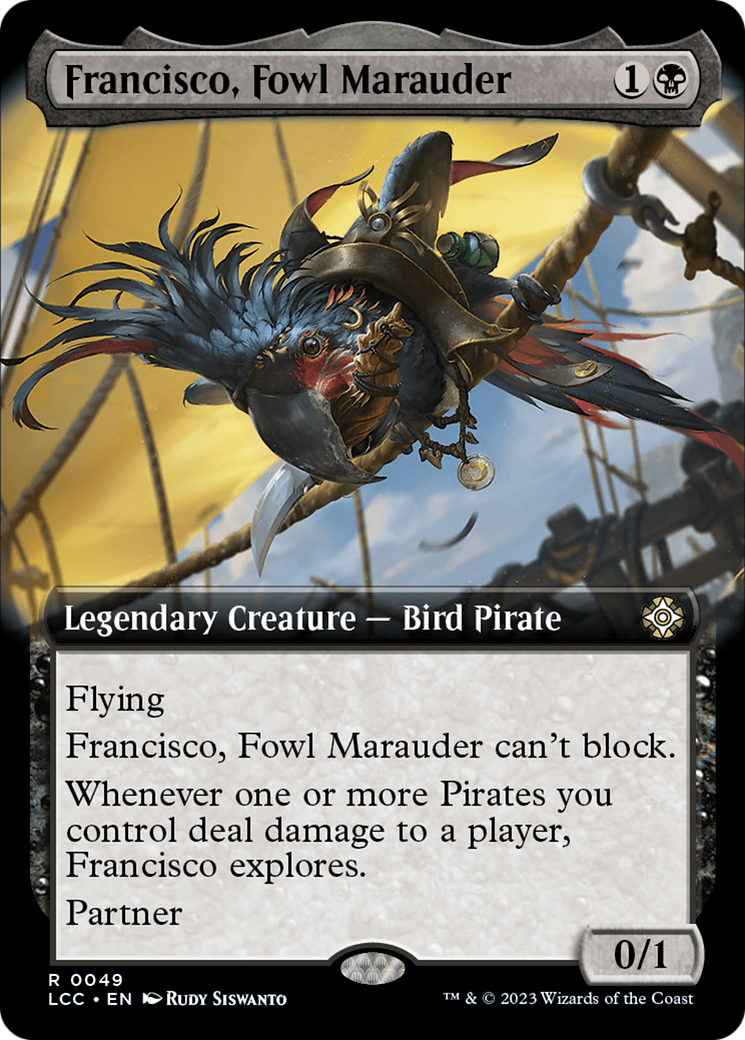 {R} Francisco, Fowl Marauder (Extended Art) [The Lost Caverns of Ixalan Commander][LCC 049]