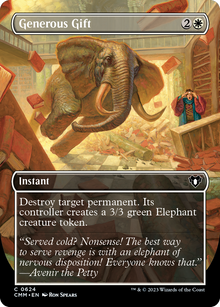 {C} Generous Gift (Borderless Alternate Art) [Commander Masters][CMM 624]