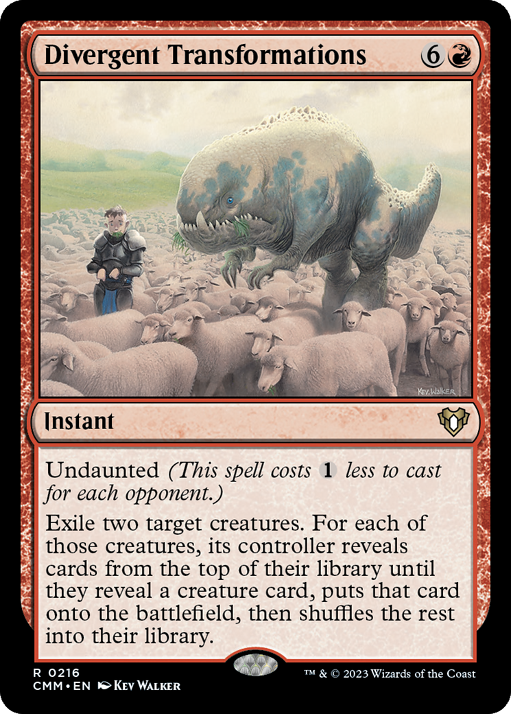 {R} Divergent Transformations [Commander Masters][CMM 216]