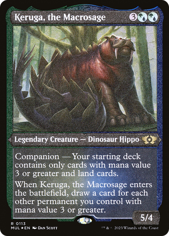 {R} Keruga, the Macrosage (Foil Etched) [Multiverse Legends][MUL 113]