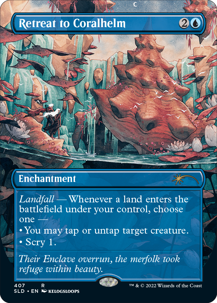 {R} Retreat to Coralhelm (Borderless) [Secret Lair Drop Series][SLD 407]