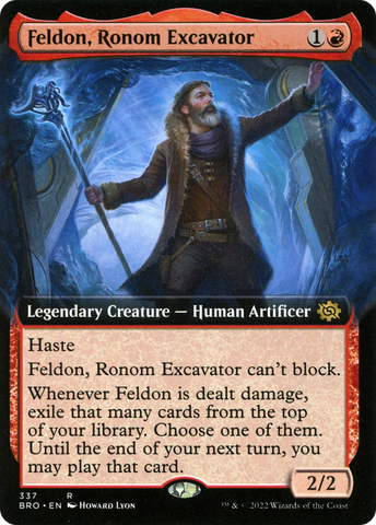 {R} Feldon, Ronom Excavator (Extended Art) [The Brothers' War][BRO 337]