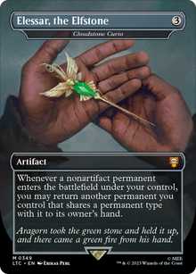 {R} Cloudstone Curio - Elessar, the Elfstone [The Lord of the Rings: Tales of Middle-Earth Commander][LTC 349]