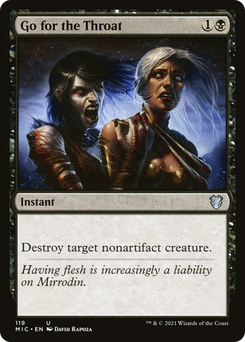 {C} Go for the Throat [Innistrad: Midnight Hunt Commander][MIC 119]