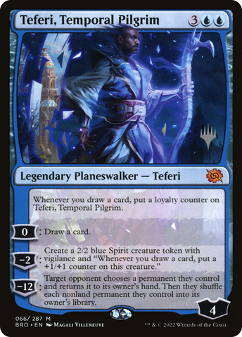 {R} Teferi, Temporal Pilgrim [The Brothers' War: Promo Pack][PP BRO 066]