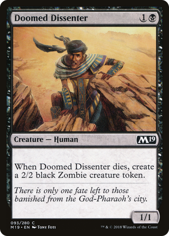 {C} Doomed Dissenter [Core Set 2019][M19 093]