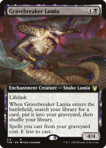 {R} Gravebreaker Lamia (Extended Art) [Theros Beyond Death][THB 314]
