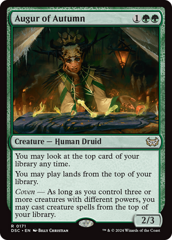 {R} Augur of Autumn [Duskmourn: House of Horror Commander][DSC 171]