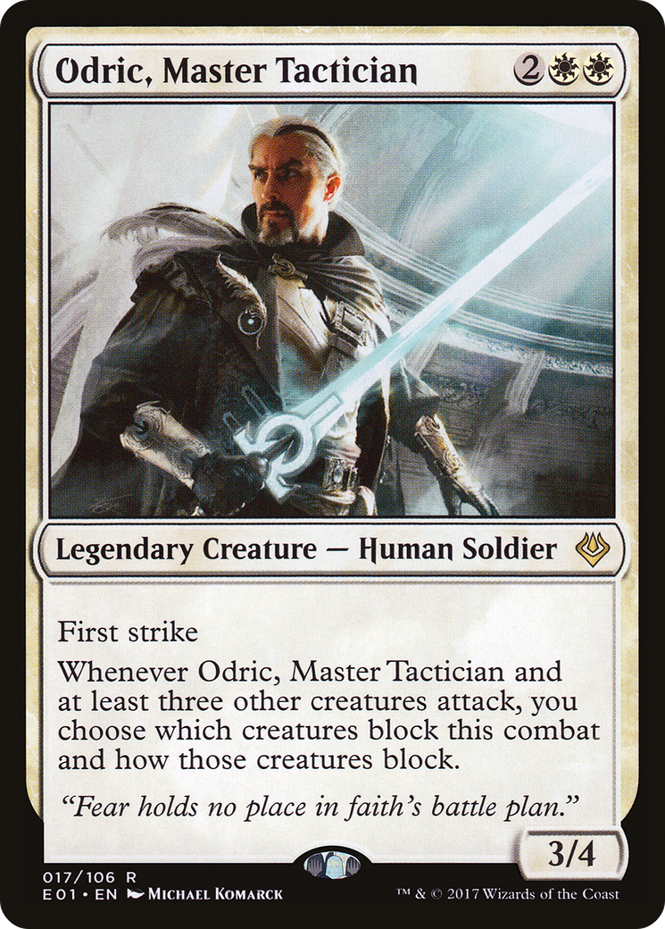 {R} Odric, Master Tactician [Archenemy: Nicol Bolas][E01 017]