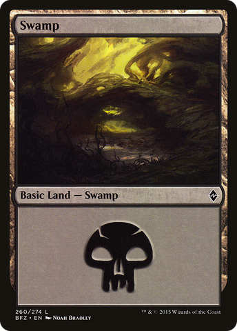 {B}[BFZ 260] Swamp (260a) [Battle for Zendikar]