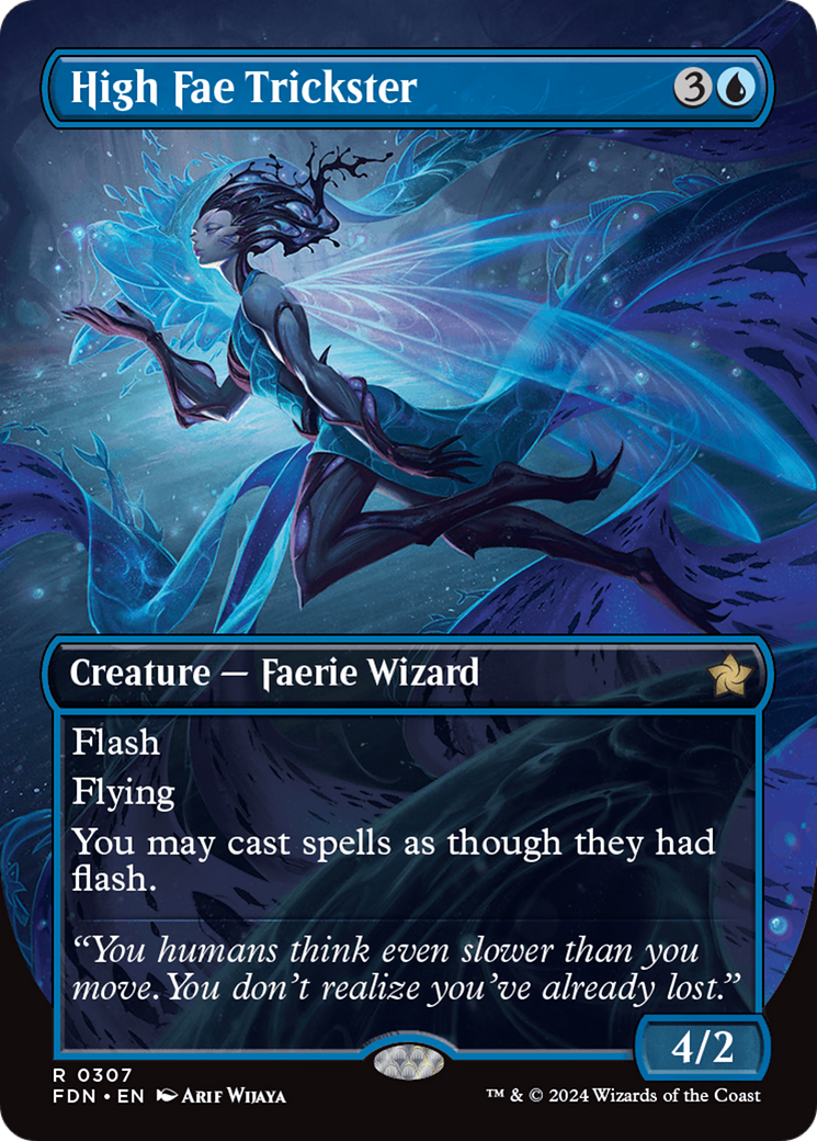 {@R} High Fae Trickster (Borderless) [Foundations][FDN 307]