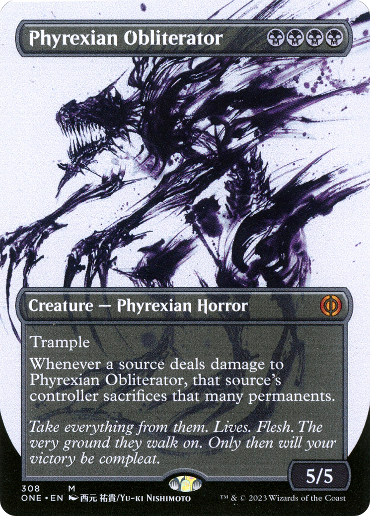 {R} Phyrexian Obliterator (Borderless Ichor) [Phyrexia: All Will Be One][ONE 308]