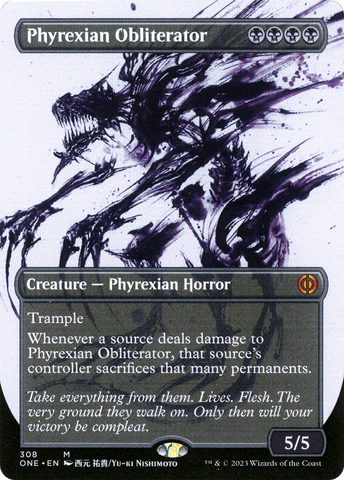 {R} Phyrexian Obliterator (Borderless Ichor) [Phyrexia: All Will Be One][ONE 308]