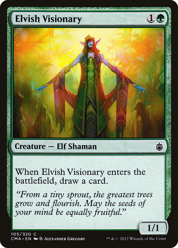 {C} Elvish Visionary [Commander Anthology][CMA 105]