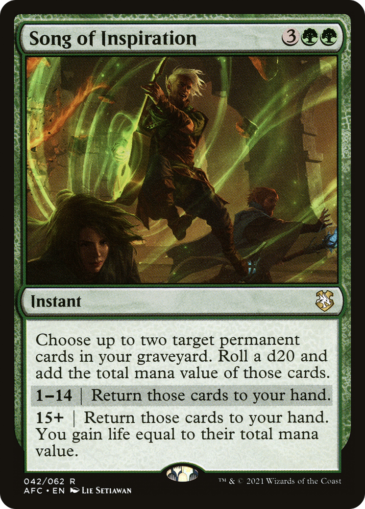 {R} Song of Inspiration [Dungeons & Dragons: Adventures in the Forgotten Realms Commander][AFC 042]