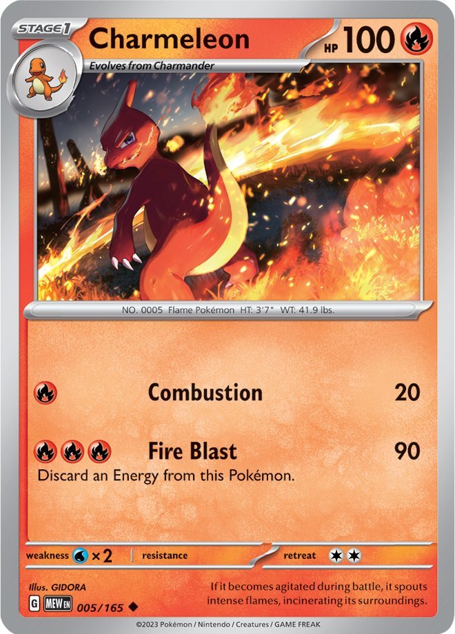[PKM-C] Charmeleon (005/165) [Scarlet & Violet: 151]