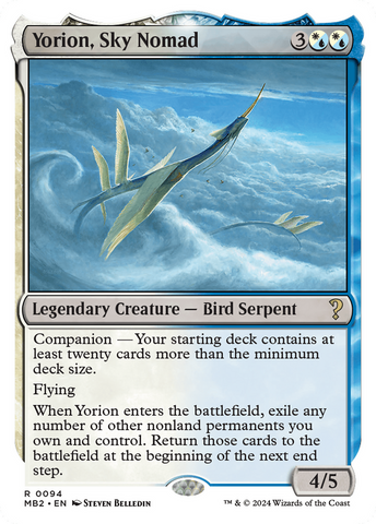 {R} Yorion, Sky Nomad (White Border) [Mystery Booster 2][MB2 094]