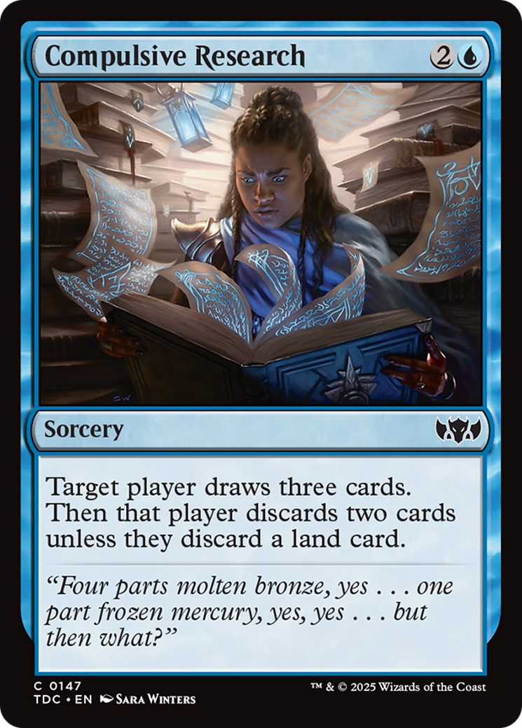 {C} Compulsive Research [Tarkir: Dragonstorm Commander][TDC 147]