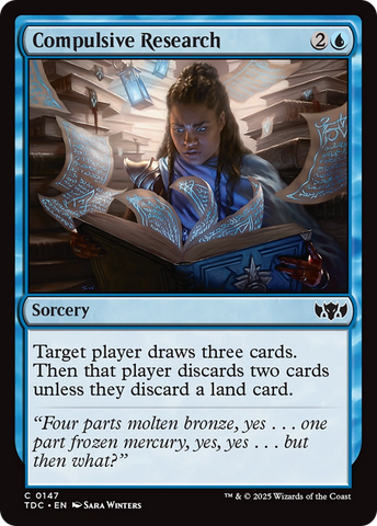 {C} Compulsive Research [Tarkir: Dragonstorm Commander][TDC 147]