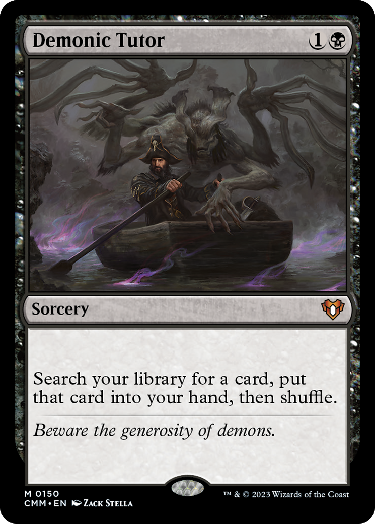 {R} Demonic Tutor [Commander Masters][CMM 150]