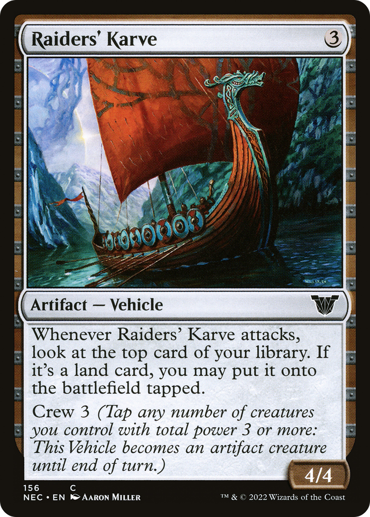 {C} Raiders' Karve [Kamigawa: Neon Dynasty Commander][NEC 156]