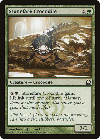{C} Stonefare Crocodile [Return to Ravnica][RTR 136]