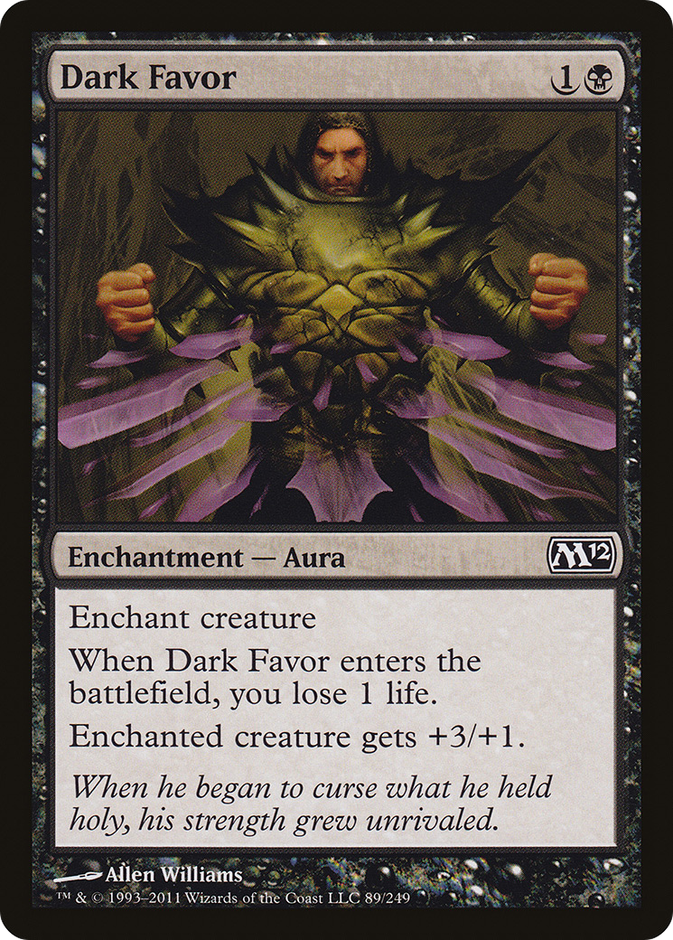 {C} Dark Favor [Magic 2012][M12 089]