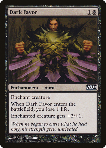 {C} Dark Favor [Magic 2012][M12 089]