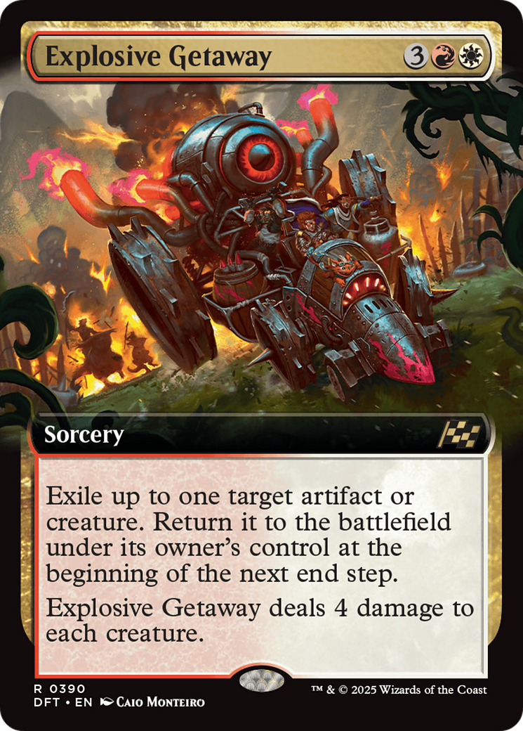 {@R} Explosive Getaway (Extended Art) [Aetherdrift][DFT 390]