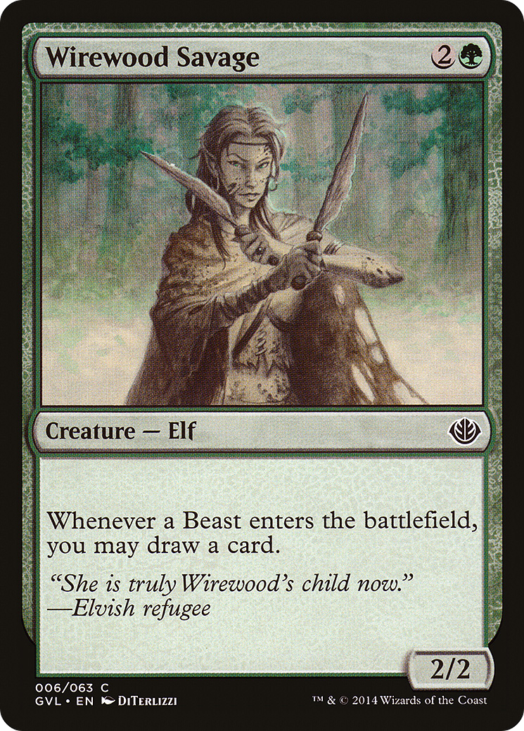 {C} Wirewood Savage (Garruk vs. Liliana) [Duel Decks Anthology][GVL 006]