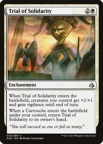 {C} Trial of Solidarity [Amonkhet][AKH 034]