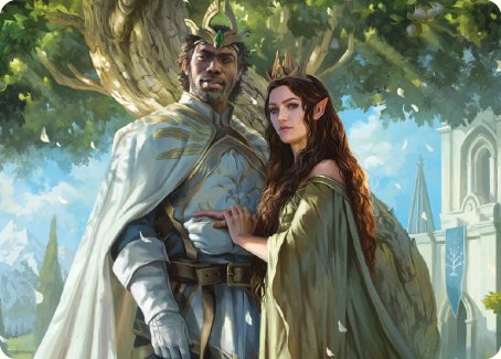 {A} Aragorn and Arwen, Wed Art Card [The Lord of the Rings: Tales of Middle-earth Art Series][ALTR 033]