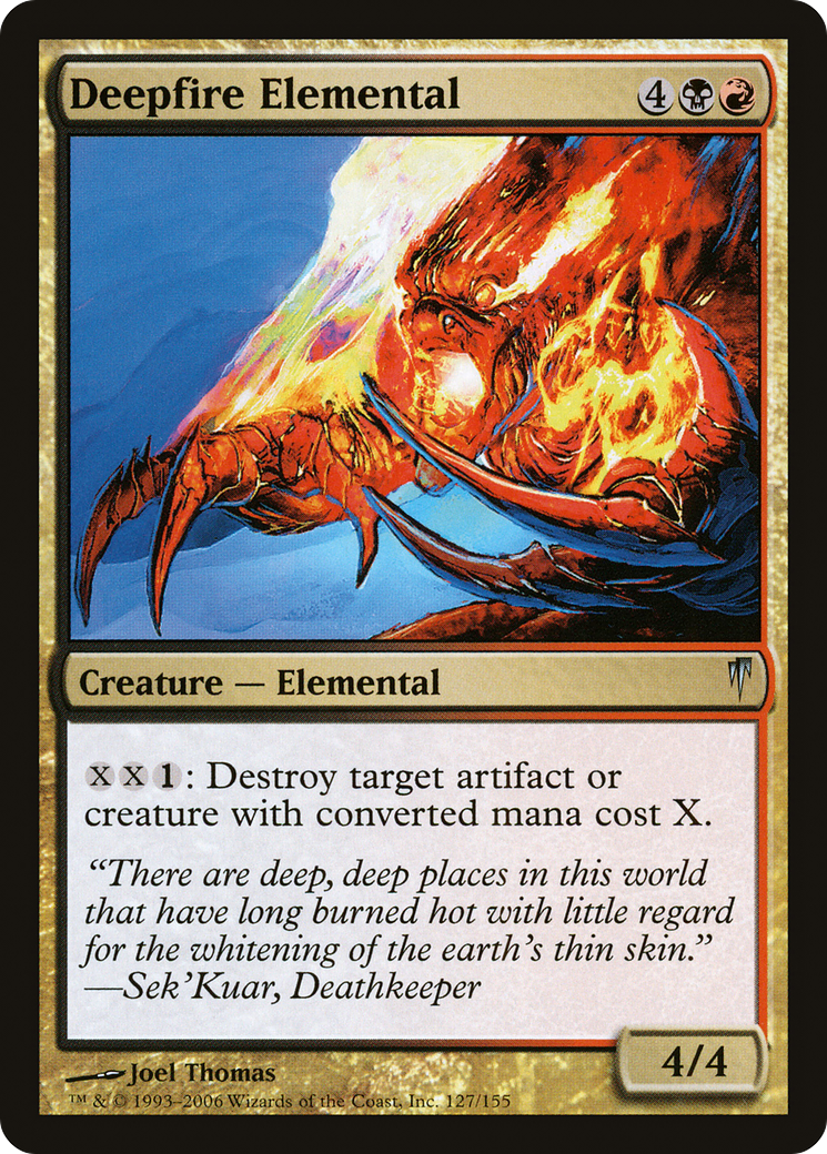 {C} Deepfire Elemental [Coldsnap][CSP 127]