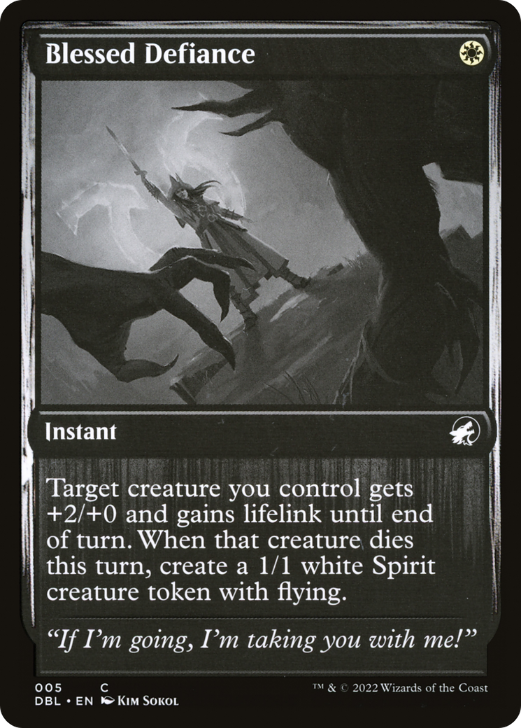 {C} Blessed Defiance [Innistrad: Double Feature][DBL 005]