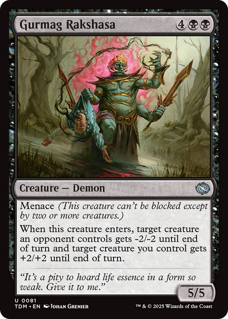 {@C} Gurmag Rakshasa [Tarkir: Dragonstorm][TDM 081]